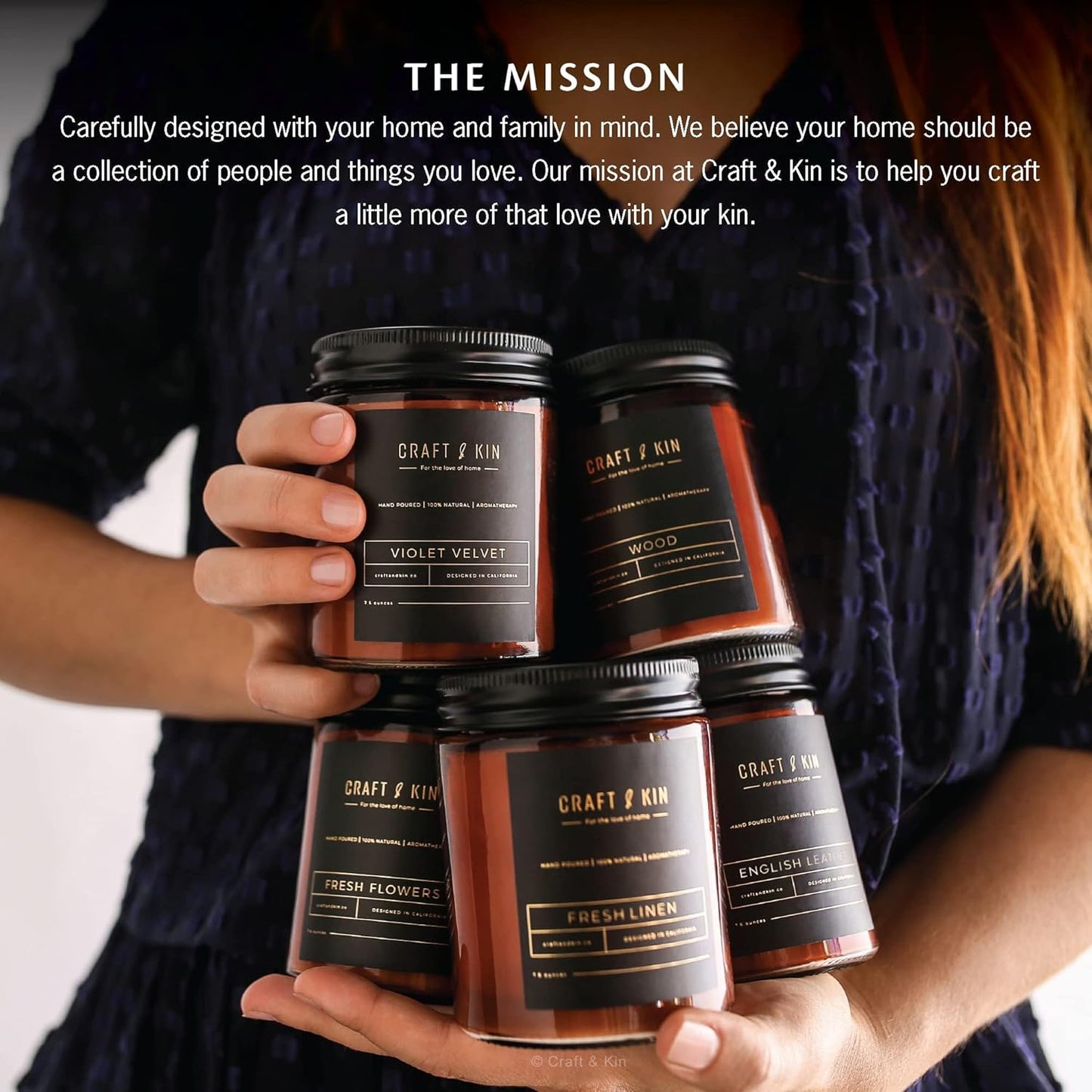 Scented Candles for Men | Premium Whiskey Caramel Candle | All-Natural Scent for Home | Long Lasting with 45 Hour Burn Time, 8Oz