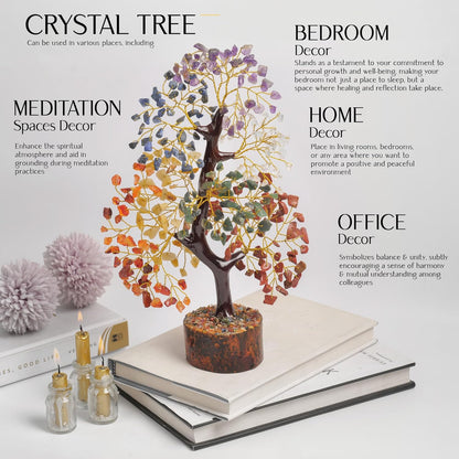 7 Chakra Tree of Life, Crystals and Healing Stones, Crystal Tree of Life, Gemstone Tree, House Warming Gifts New Home, Healing Crystals, Birthday Gifts for Women, New Home Gift Ideas, Return Gifts